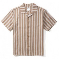 Camisa Manga Corta Rhythm Vacation Stripe Latte